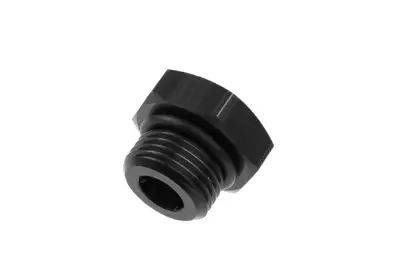 Redhorse Performance 10 An/Jic Straight Thread (Oring) Port Plug Black