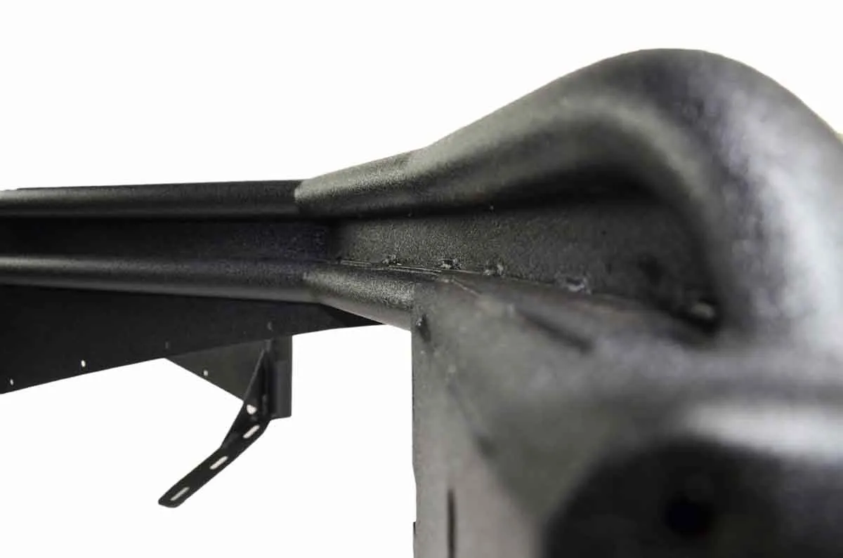 Jeep TJ Tube Fenders Front 3 Inch Flare 97-06 Wrangler TJ Steel Black Textured Powdercoat Fishbone Offroad product image