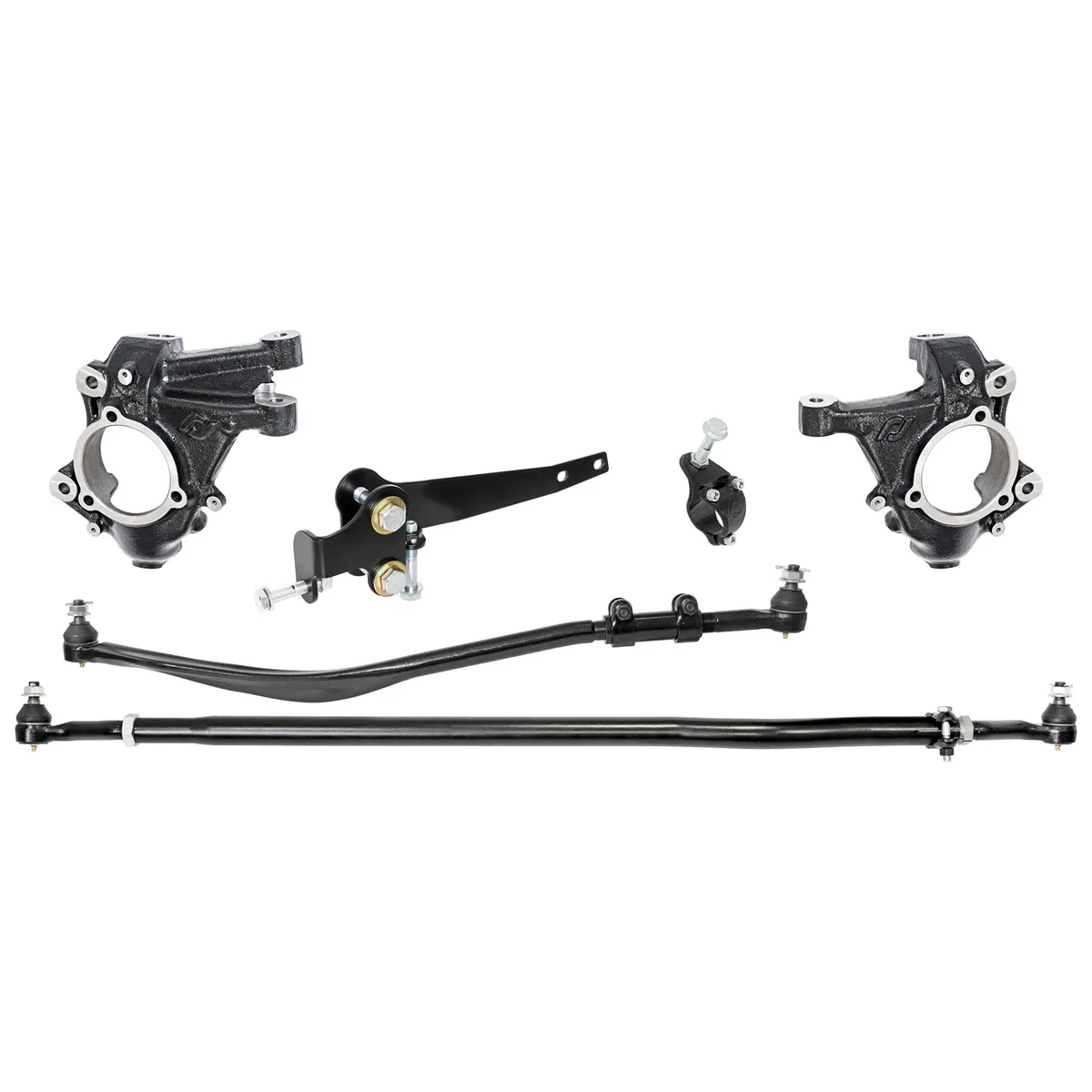 Currectlync JL/JT High Steer Kit for Stabilizer Shock Incl Knuckles Drag Link Tie Rod Trac Bar Reloc/Shock Mount Axle Shock Tie Rod Clamp product image