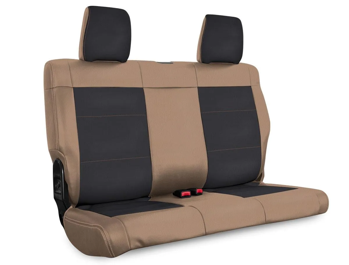 Rear Seat Cover for 11-12 Jeep Wrangler JK 2 Door Black and Tan PRP Seats product image