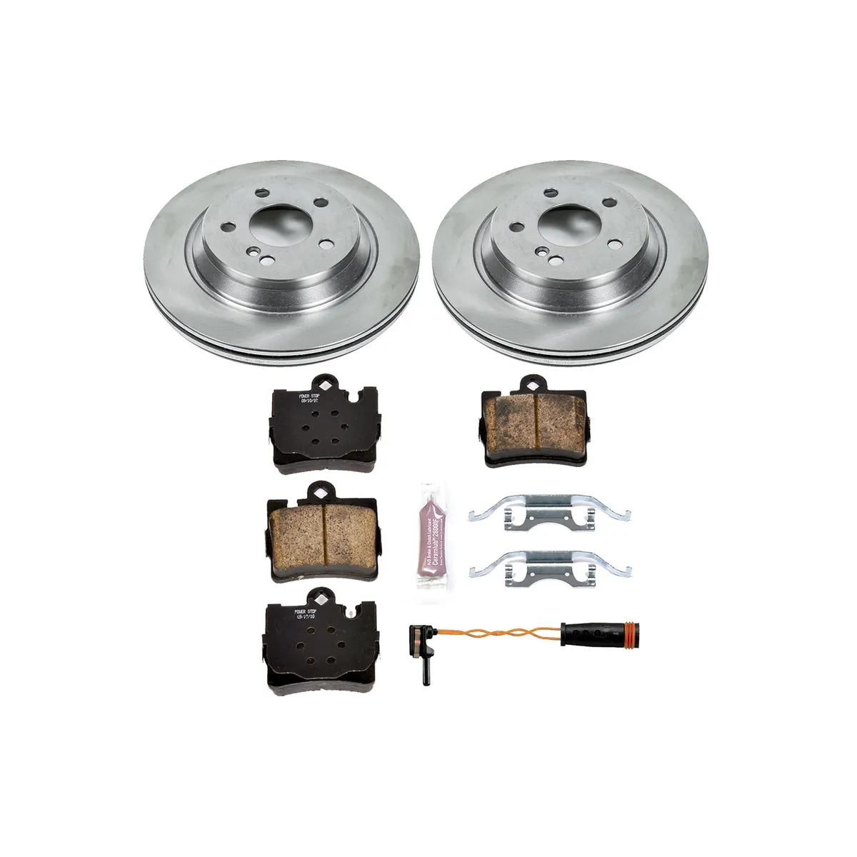 Z17 Direct Replacement Kit: Rotors; Ceramic Pads W/Hardware; Pad Sensors product image