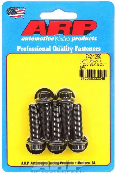 ARP Auto Racing 38-24 x 1.250 12pt black oxide bolts