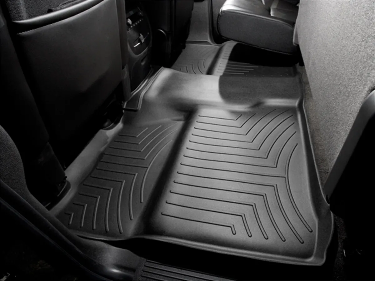2007 + Chevrolet Silverado Crew Cab Black Rear FloorLiner Available May 2007. / 2007 + GMC Sierra Crew Cab Black Rear FloorLiner Available May 2007 product image