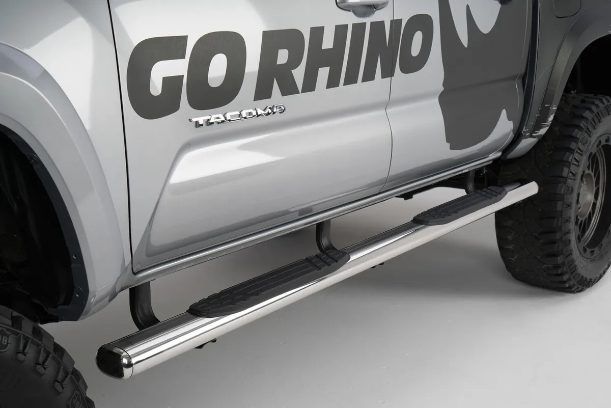 Go Rhino 104441580PS - 4 1000 Series SideSteps & Bracket Kit - Stainless Steel product image