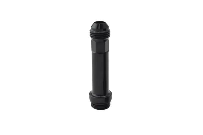 TurboSmart USA Billet Turbo Drain 70mm Extension AN-8 MALE to AN-8 orb PORT