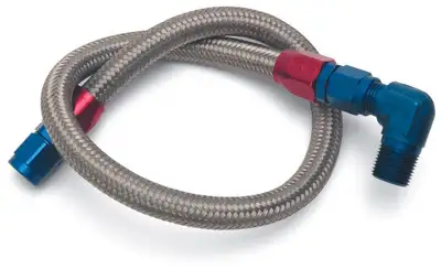 Edelbrock Fuel Line Braided Stainless For Sbc ( Use With 8134 )