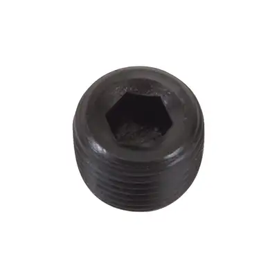 Edelbrock Edelbrock 9126 Socket Head Pipe Plugs in Black Finish - 1/2 NPT (Single)