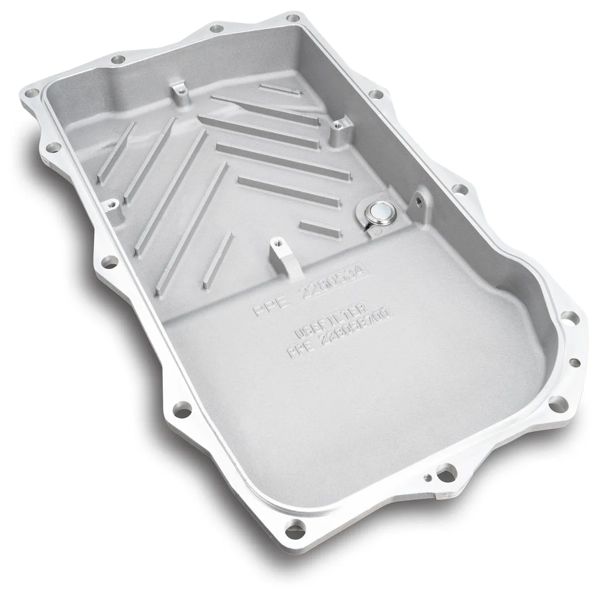 2010-2022 w/ ZF-8 Speed Heavy-Duty Cast Aluminum Transmission Pan Raw product image