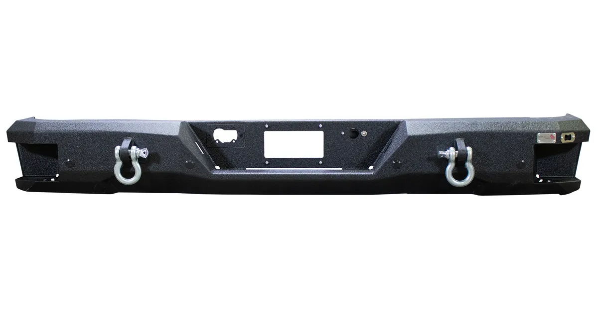 0713 Silverado/Sierra 1500 Rear Bumper Black Powder Coat Coldrolled Steel product image