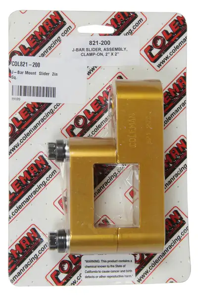 Coleman Machine J-Bar Mount Slider 2in Sq.