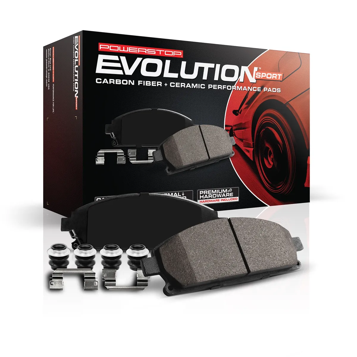 Rear Z23 Evolution Sport Carbon Fiber Infused Ceramic Brake Pads product image