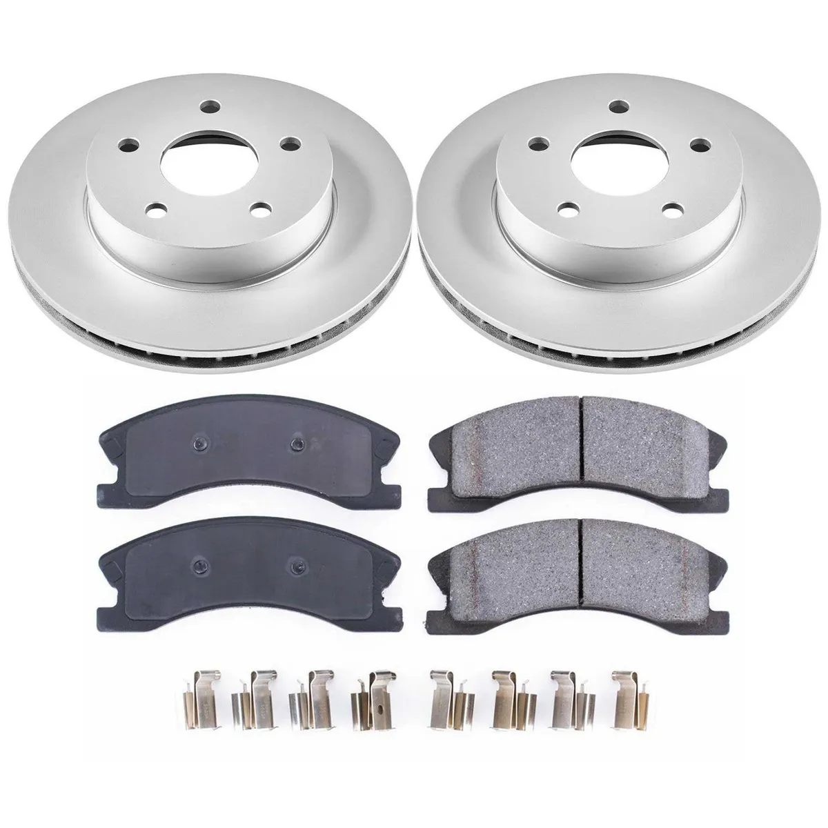 Z17 Geomet Coated Rotor Kit: Genuine Geomet Fully Coated Rotors; Ceramic Pads W/Hardware product image
