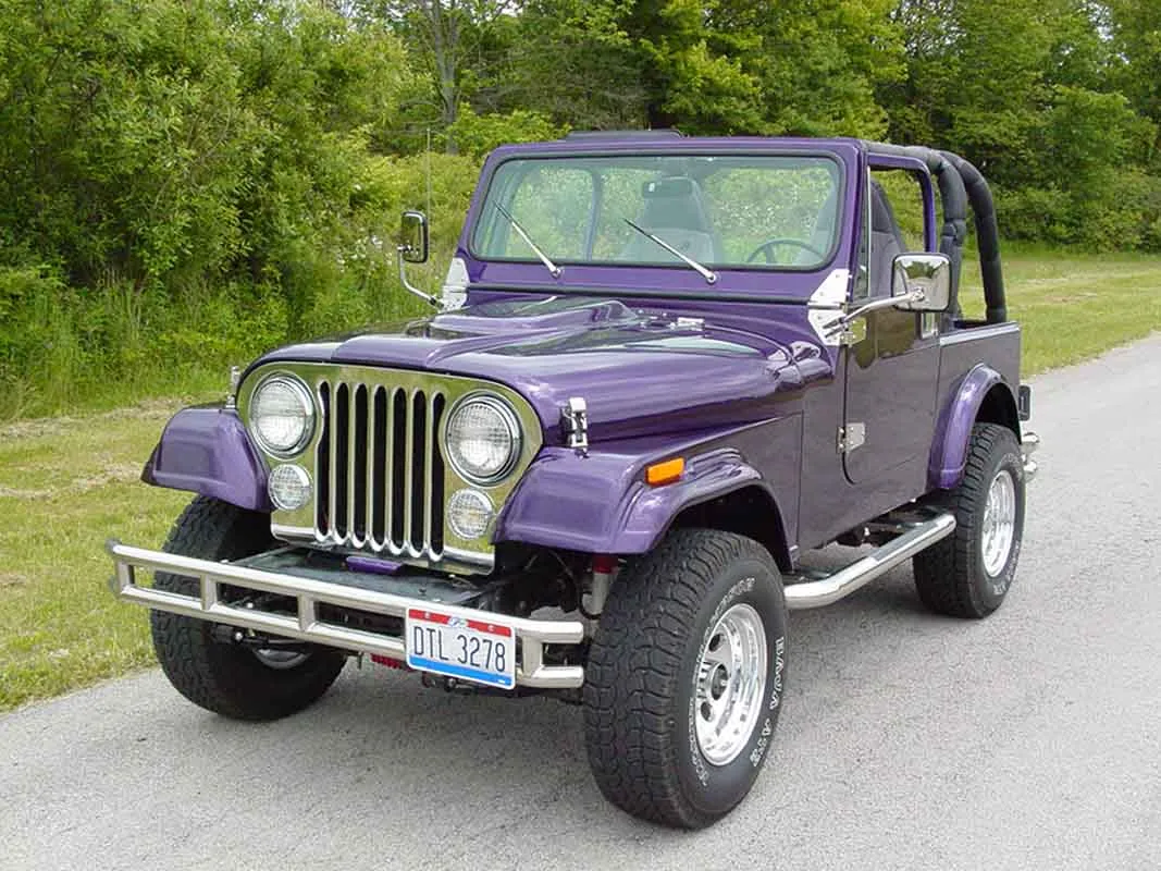 Jeep CJ Mirror Kit Pair 55-86 CJ Polished Silver Kentrol product image