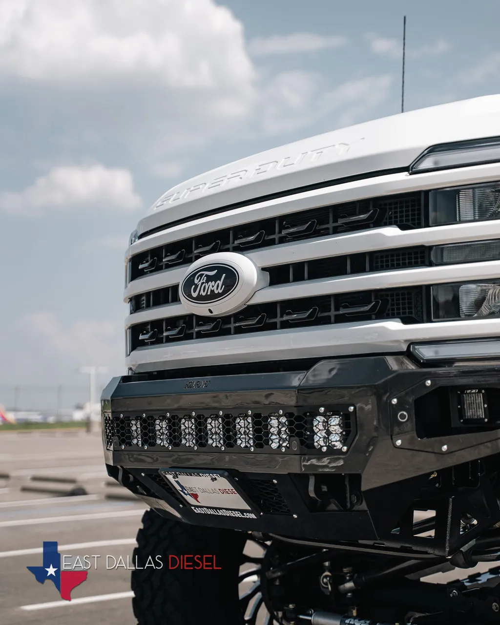 Freedom Front Bumper Base For 2023-2026 Ford F250/F350 Superduty Non-winch Sensor Cutouts Texture Black Powdercoat Bodyguard Bumpers product image