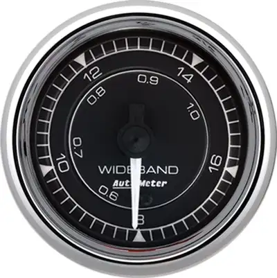 AutoMeter Gauge Airfuel Ratio-Wideband Analog 2 116 81-181 Stepper Motor Chrono Chrome