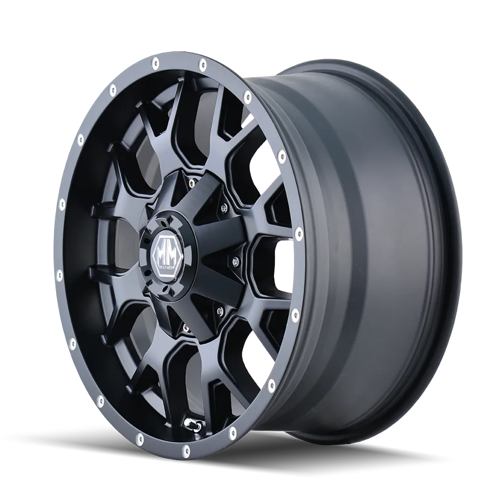 Warrior (8015) Matte Black 20x9 6x5.5/6x135 18mm 108mm product image