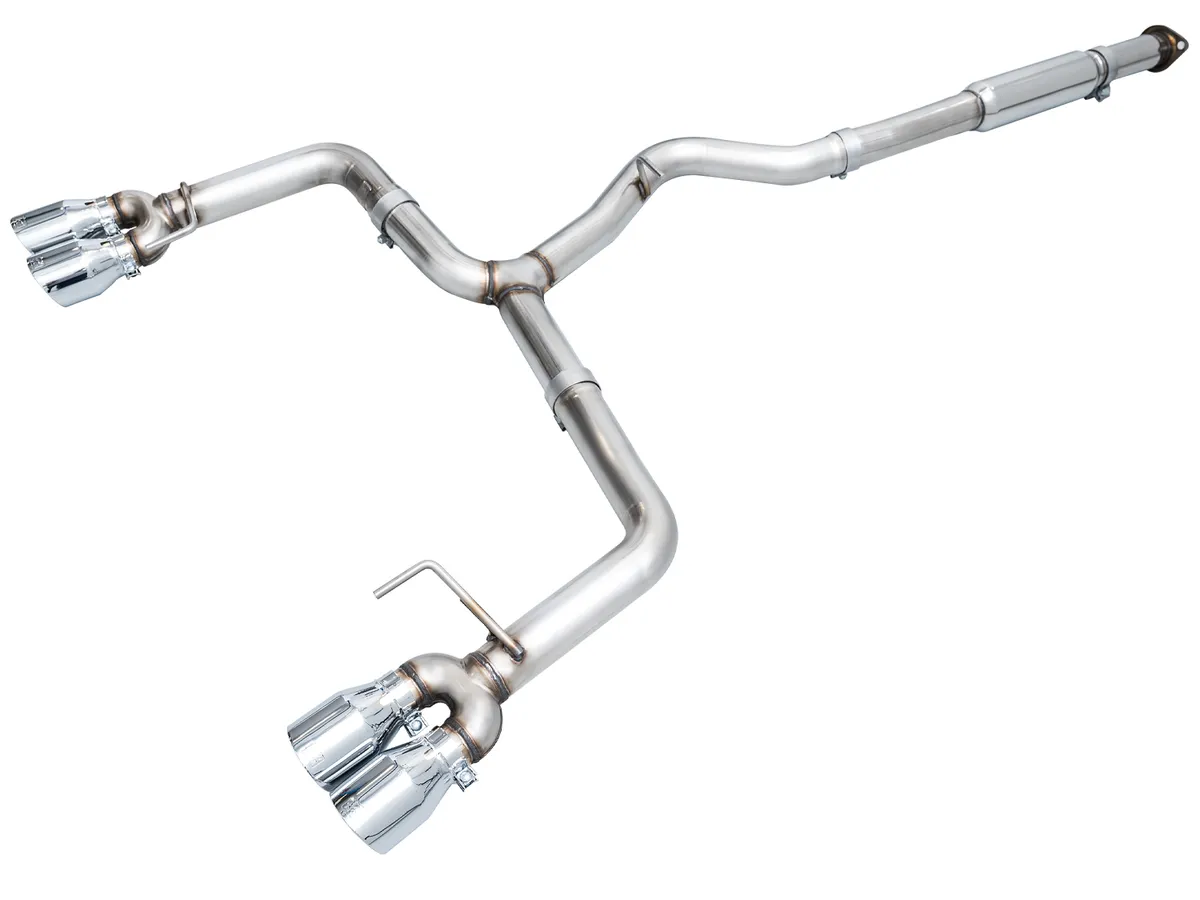 AWE Track Edition Axleback Exhaust for VB Subaru WRX - Diamond Black Tips 3020-43424 product image