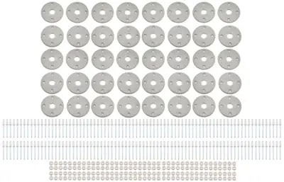 FiveStar Scuff Plate Plastic Gray 40-Pack MD3