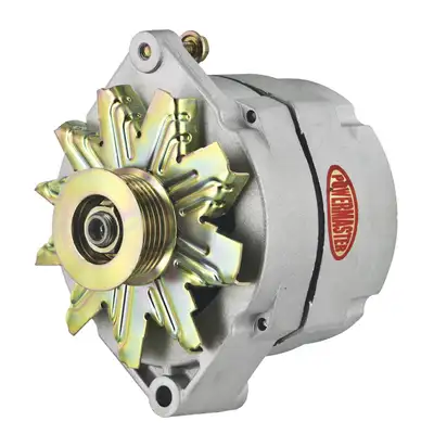Power Master Alternator; 12si; 100 Amp; 75 Idle; 6 Groove Pulley; OE Look; Natural;