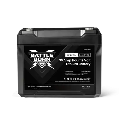 Battle Born Batteries Battle Born 30ah 12v Lifepo4 Deep Cycle Battery (Base Series)