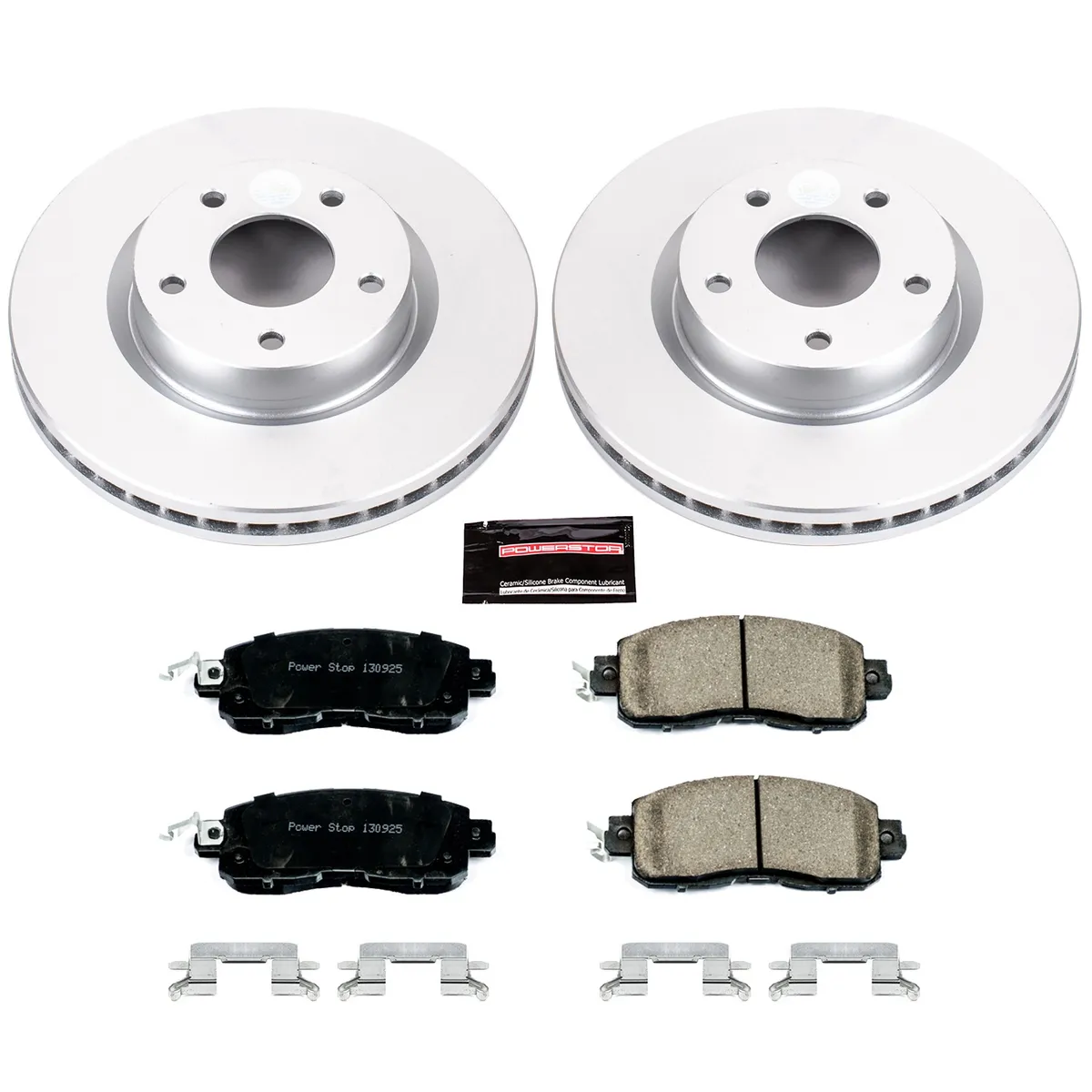 Z17 Geomet Coated Rotor Kit: Genuine Geomet Fully Coated Rotors; Ceramic Pads W/Hardware product image