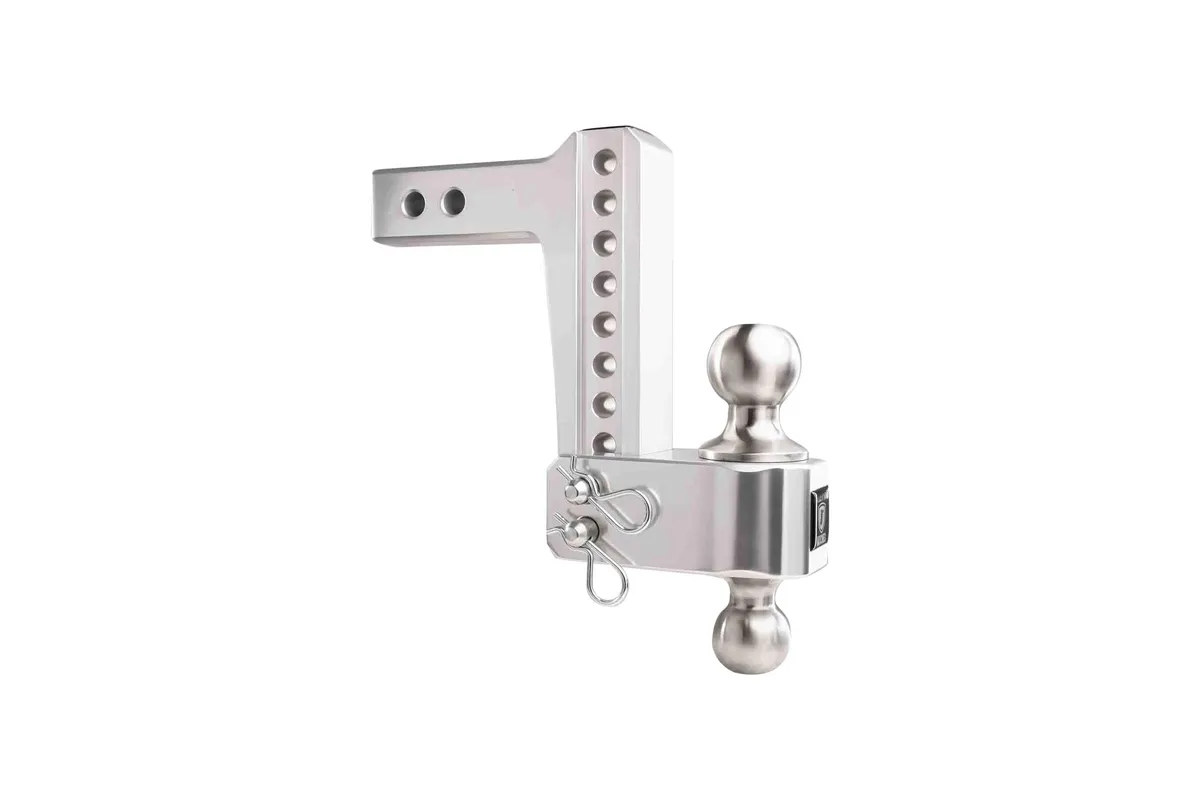 2.0" Aluminum Medium Duty Hitch 6" Drop/Rise w/ Stainless Steel Dual Ball product image