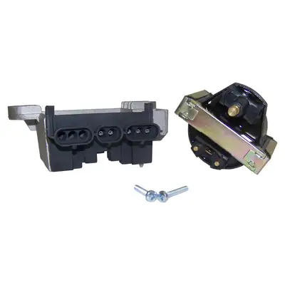 Crown Automotive Jeep Replacement 1986-1990 XJ Cherokee MJ Comanche w/ 2.5L Engine w/ Fuel Injection;1987-1990 XJ Cherokee MJ Comanche w/ 4.0L Engine;1987-1990 YJ Wrangler w/ 2.5L Engine w/ Fuel Injection;Part Contains Coil #T1031135