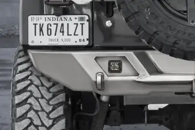 LoD Offroad LOD Destroyer Rear Light Bezel Options, Rigid D-Series Dually Lights Black Powder Coated - JL