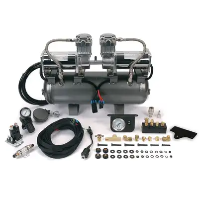 Viair Corporation 200 PSI High Pressure 2 On 2's, (Universal) Two 380C's On 2.0 Gal. Tank, No Crossmember Bracket