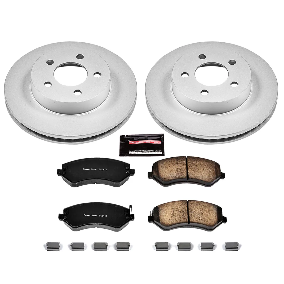 Z17 Geomet Coated Rotor Kit: Genuine Geomet Fully Coated Rotors; Ceramic Pads W/Hardware product image
