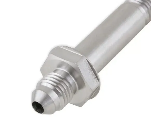 Earl's Straight -3 Bulkhead - Stainless Steel Long - Through Frame Style Fitting - 1.5" to 2.0" product image