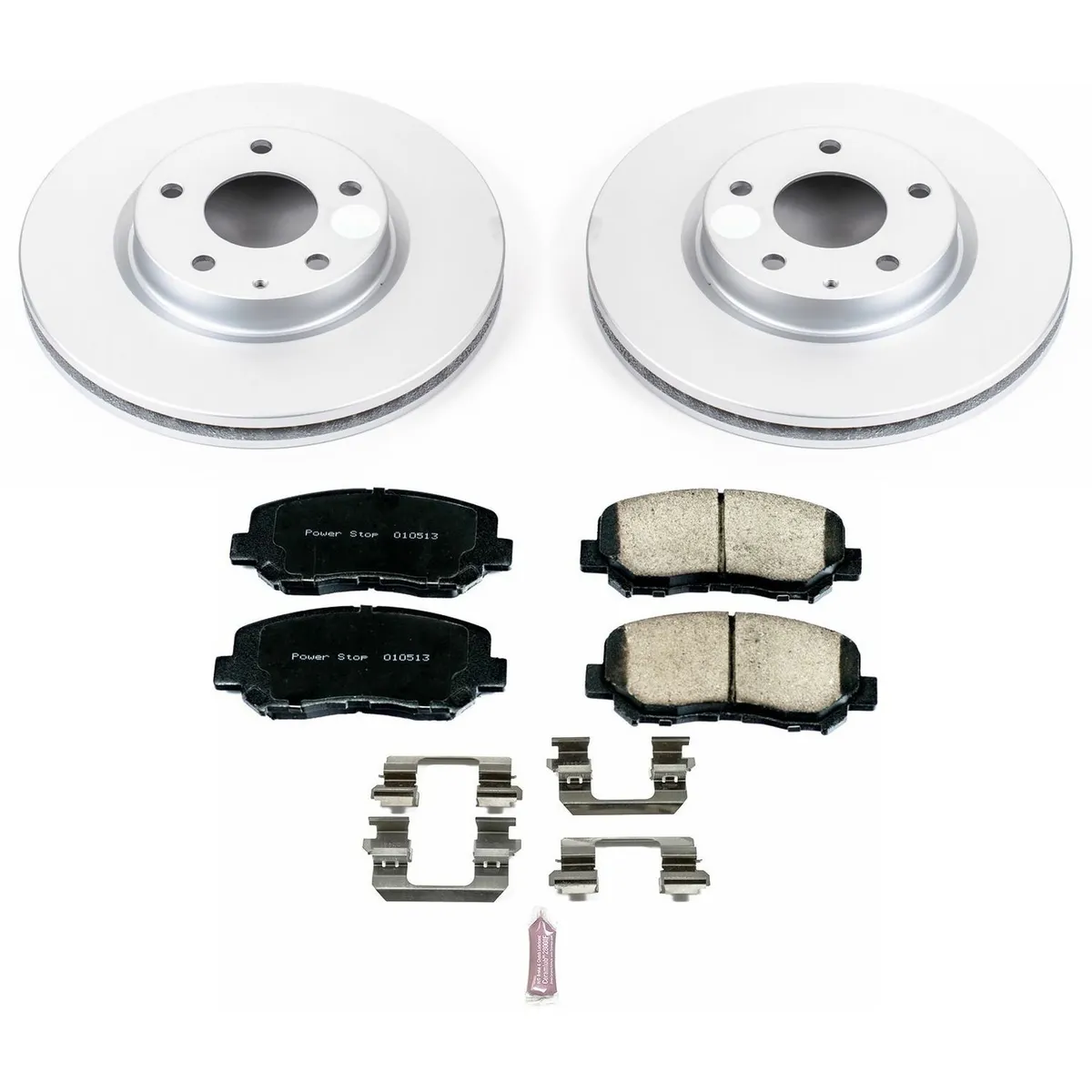 Z17 Geomet Coated Rotor Kit: Genuine Geomet Fully Coated Rotors; Ceramic Pads W/Hardware product image