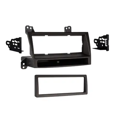 Metra Electronics Turbokits; Radio Installation Kit; Incl. Instr./Hardware/Storage Pocket/Snap-In Iso Mount System W/Custom Trim Ring; Recessed Din Opening; High-Grade ABS Plastic; Bronze;