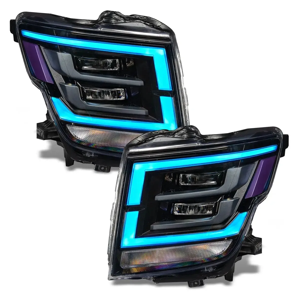 Oracle Lighting 2021-2022 Nissan Titan Colorshift Rgb+w Headlight DRL Upgrade product image