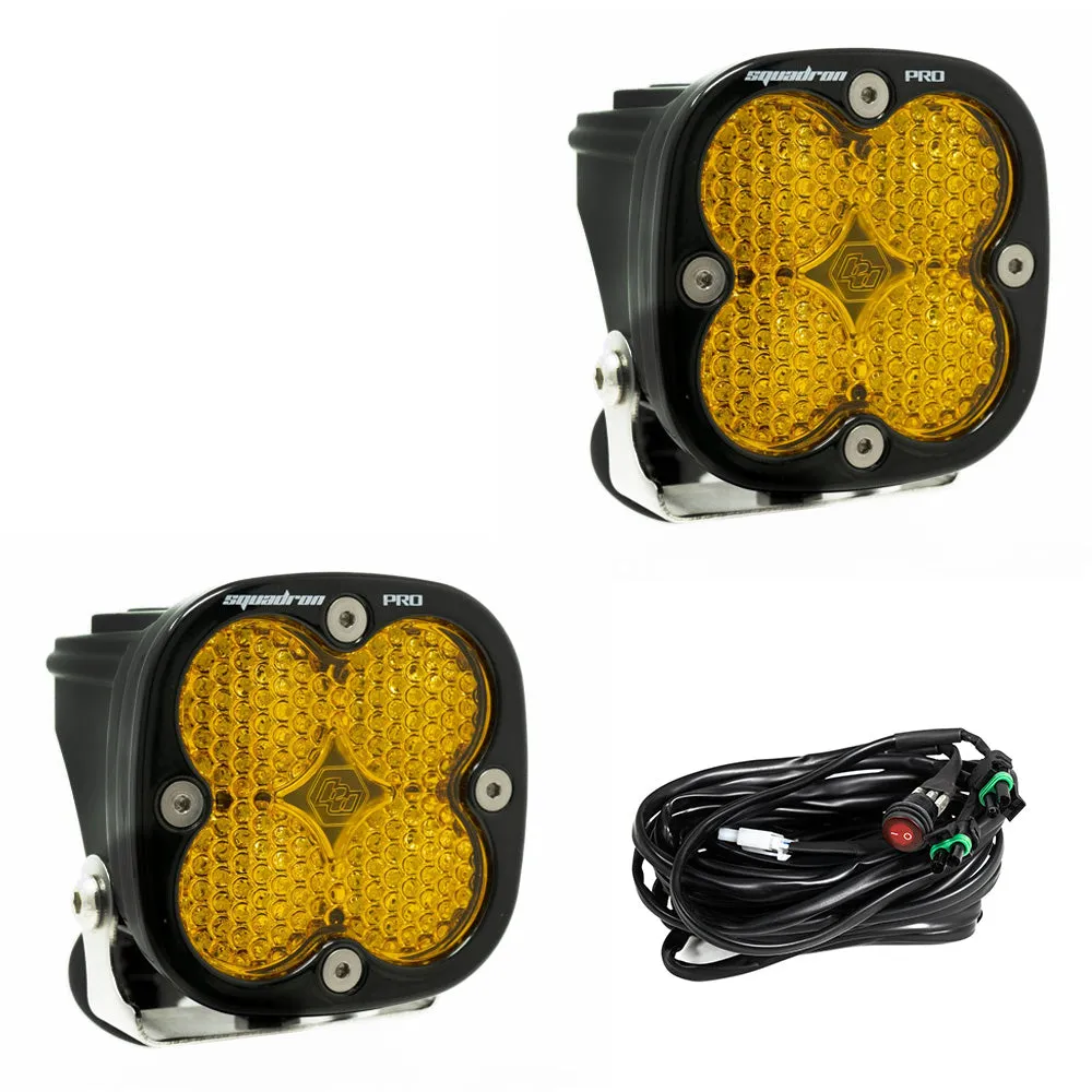 Baja Designs Squadron Pro Black LED Auxiliary Light Pod Pair - Universal product image