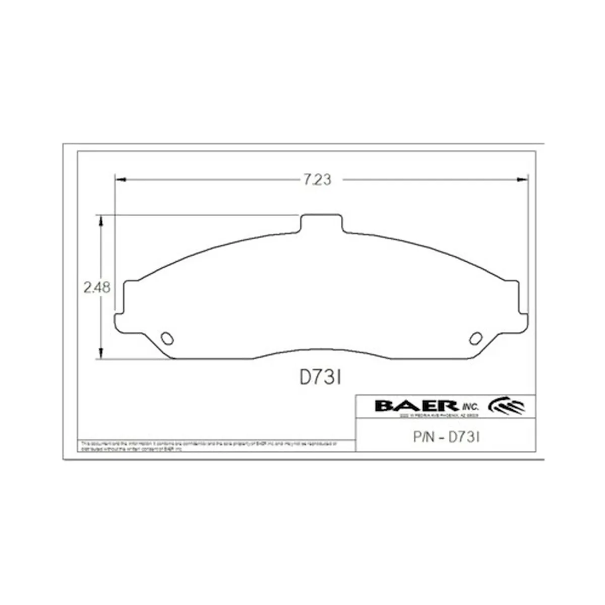 Street 6P Front Disc Brake Pads For Baer Pro/Pro Plus Systems - Hb247/Dr731 Baer Brakes product image
