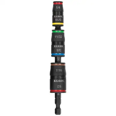 Klein Tools 7in1 Impact Flip Socket Set no Handle