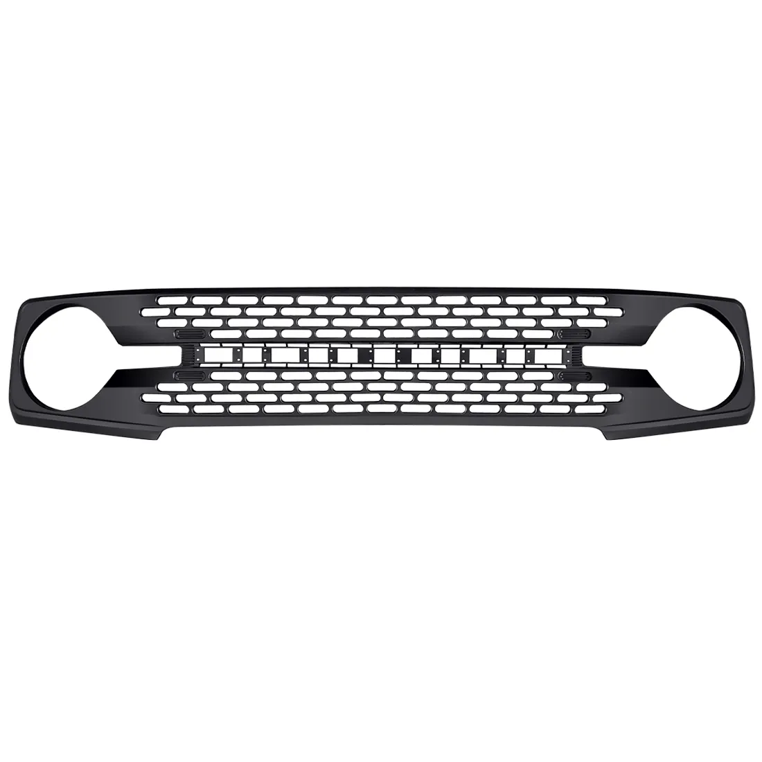High Configuration Style Front Grille W/ DIY Letters - Matte Black For 21+ Ford Bronco (ETA early Jun)) product image