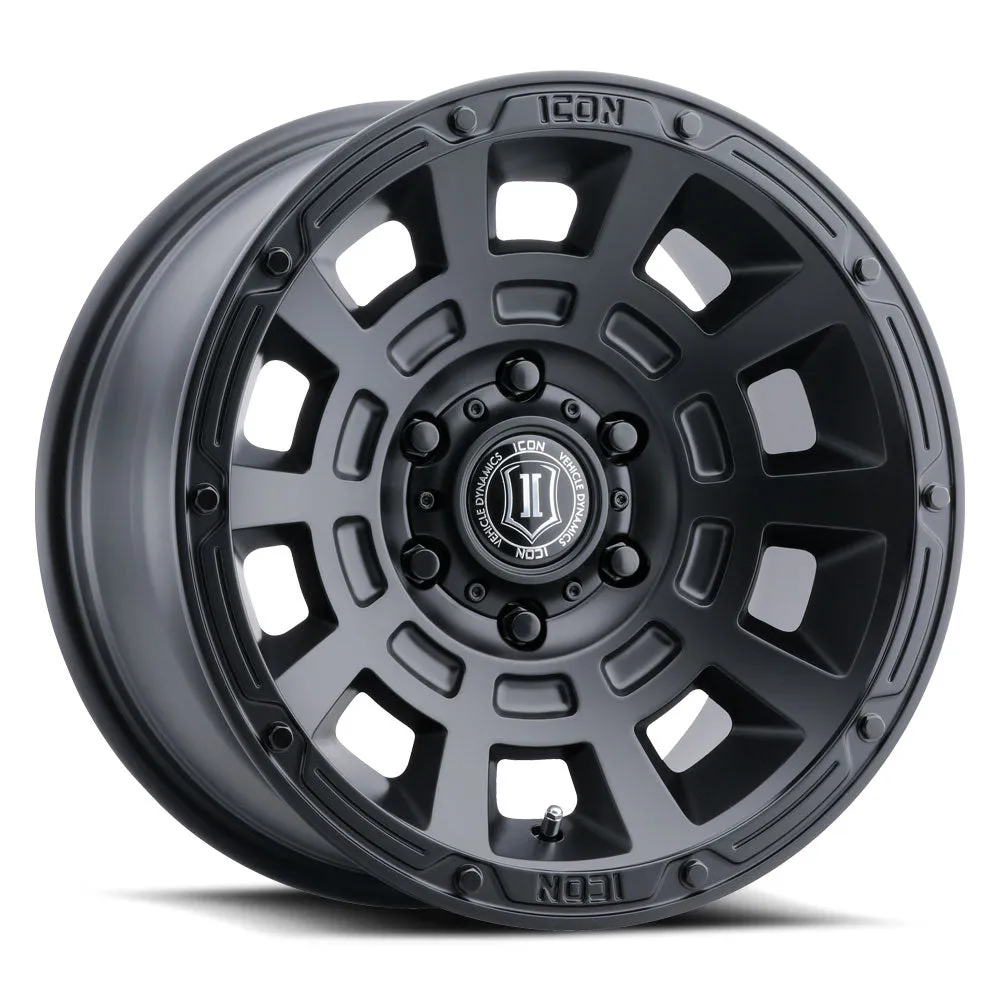 ICON Alloys Thrust, Smoked Satin Black, 17 x 8.5 / 6 x 135, 6mm Offset, 5" BS product image