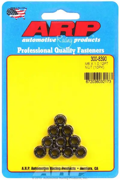 ARP Auto Racing 6mm x 1.00 12pt. Nuts (10)
