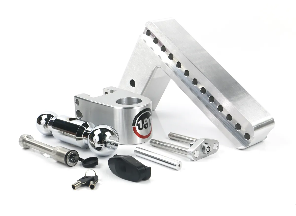 180 Hitch Chrome Plated 10in Drop Hitch With 3in Shank (10k/21k Grwr) With Ws05keyed Alike product image
