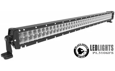 Black Horse Off Road LED Light Bar Clear Aluminum PL3106FS-GS product image