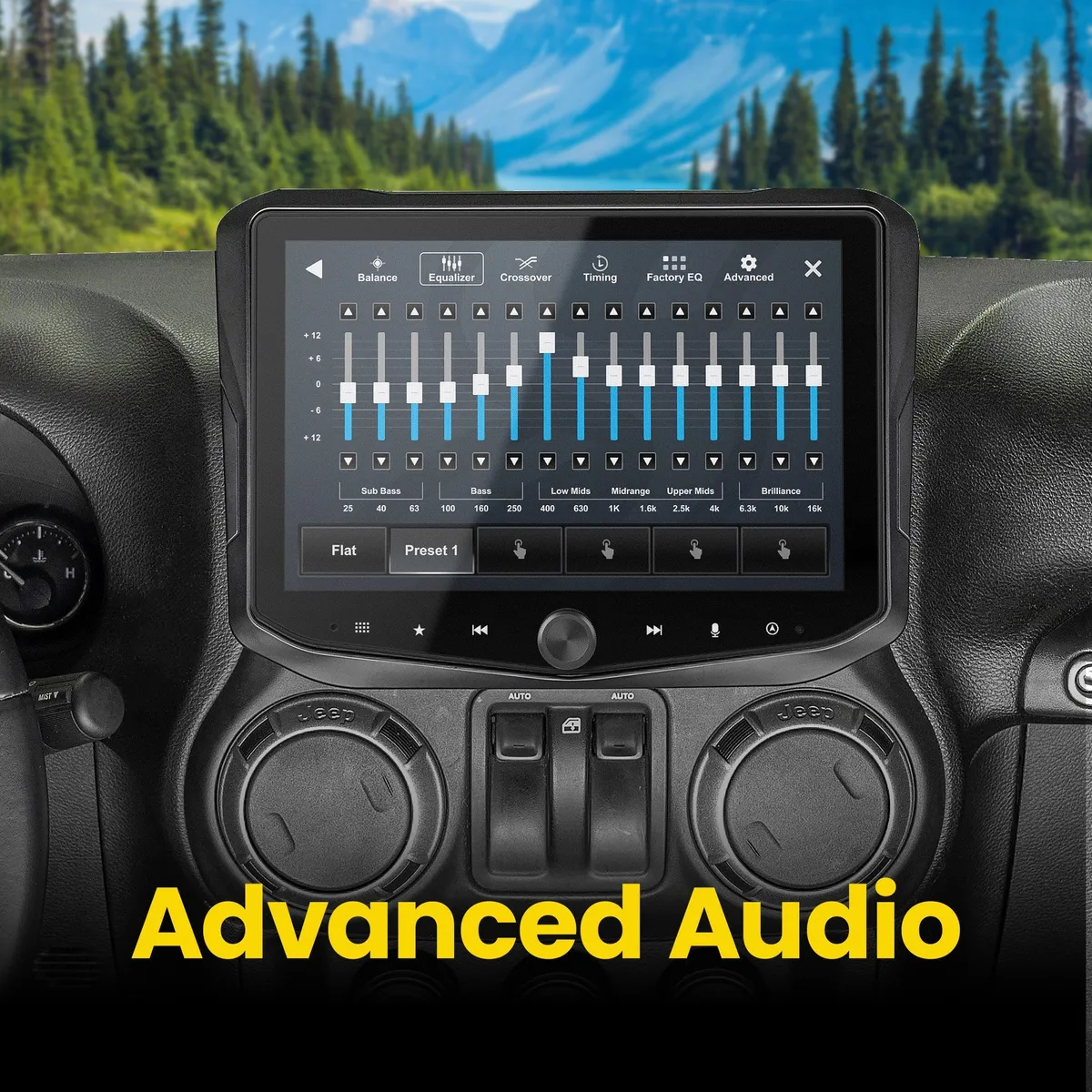 HORIZON10 Jeep Wrangler JK (2011-2018) 10" Radio Fully Integrated Kit w/Nav Card | Displays Vehicle Info & Off-Road Mode product image