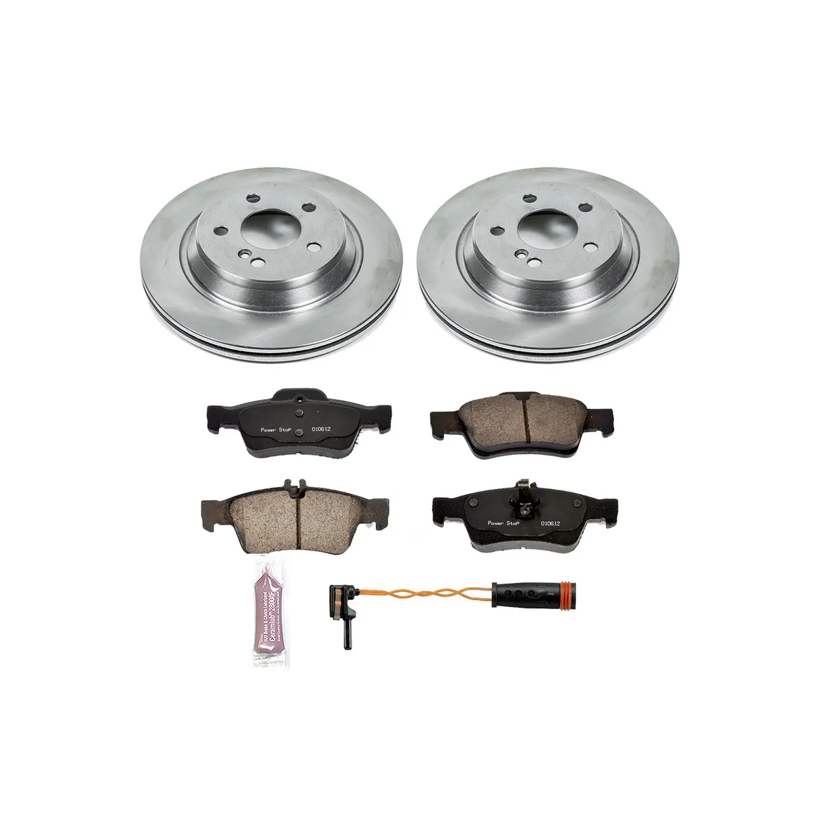 Z17 Direct Replacement Kit: Rotors; Ceramic Pads W/Hardware; Pad Sensors product image