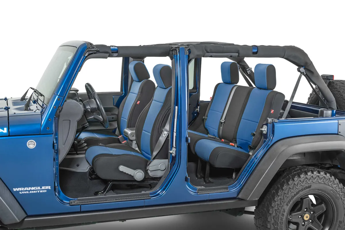 Wrangler JK Unlimited Seat Cover for 13-18 Jeep JK Unlimited Blue Neoprene Pair Diver Down product image