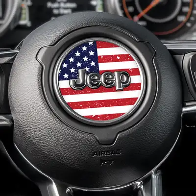 Under The Sun Inserts Distressed Old Glory Steering Wheel Decal