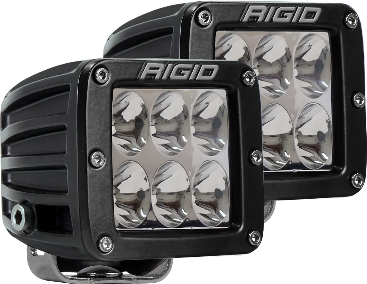 Rigid D-Series Pro LED Light, Driving Optic, Surface Mount, Black Housing, Pair product image
