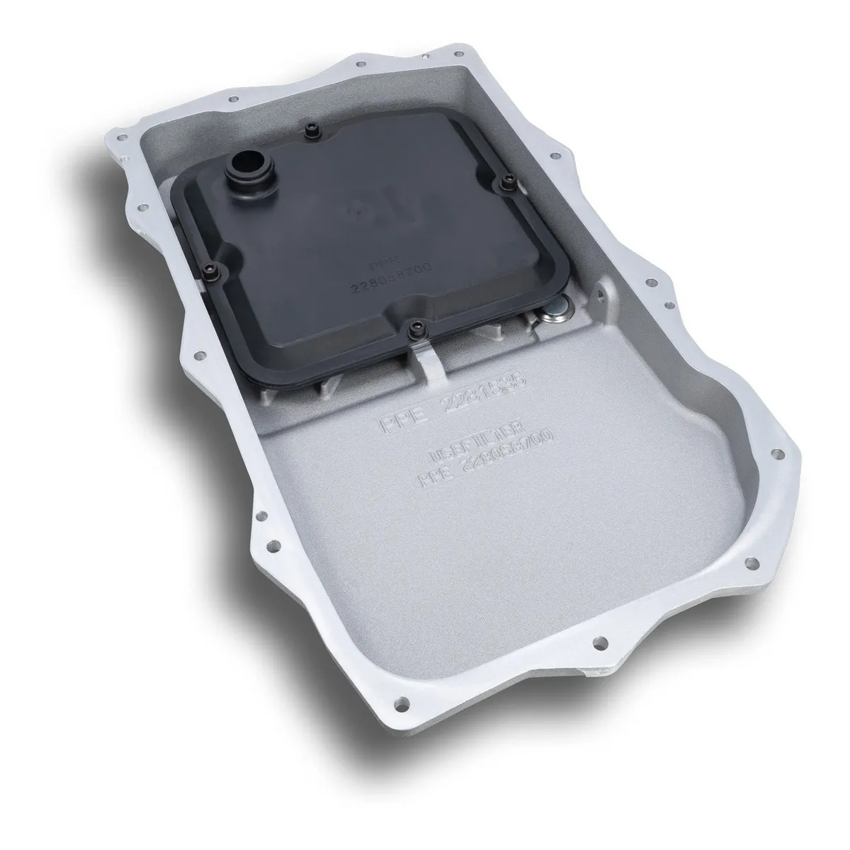 18c Jl/Jt Wrangler 3.6l Gas 850re Transmission Pan HD Cast Aluminum Brushed product image