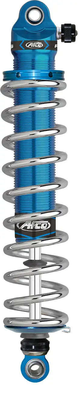 AFCO Racing Aluminum Coil-Over Double Adjustable Eliminator Shock 4 Inch Stroke 11 Inch Com 14.90 Inch Ext