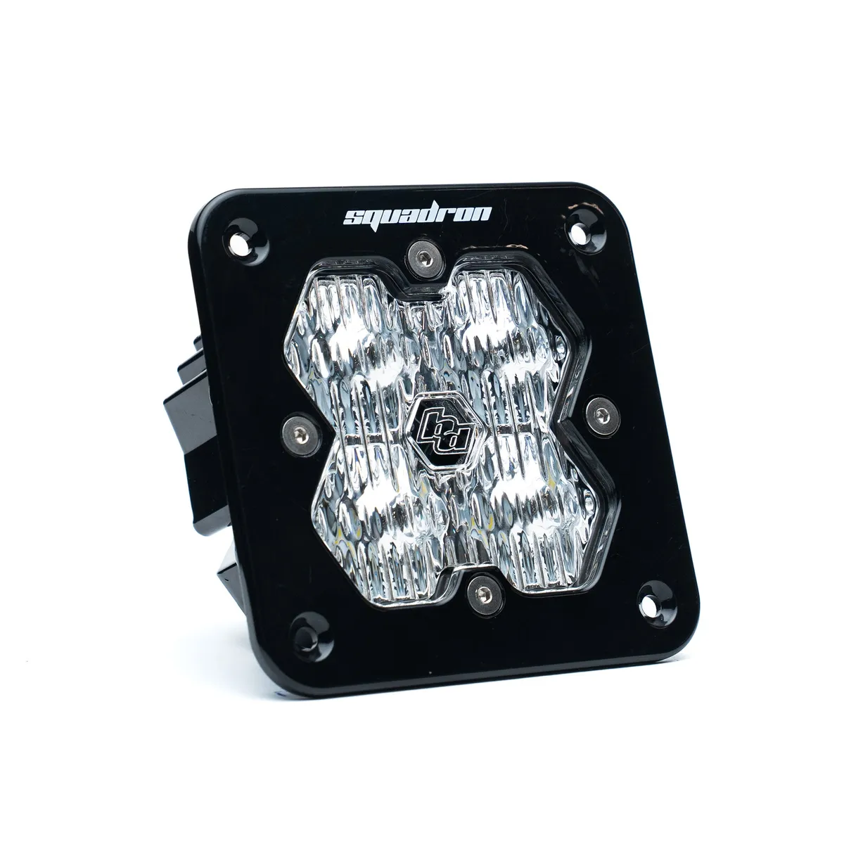 Squadron 2.0 Sport Black Flush Mount LED Auxiliary Light Pod Universal Clear Work/Scene Baja Designs product image